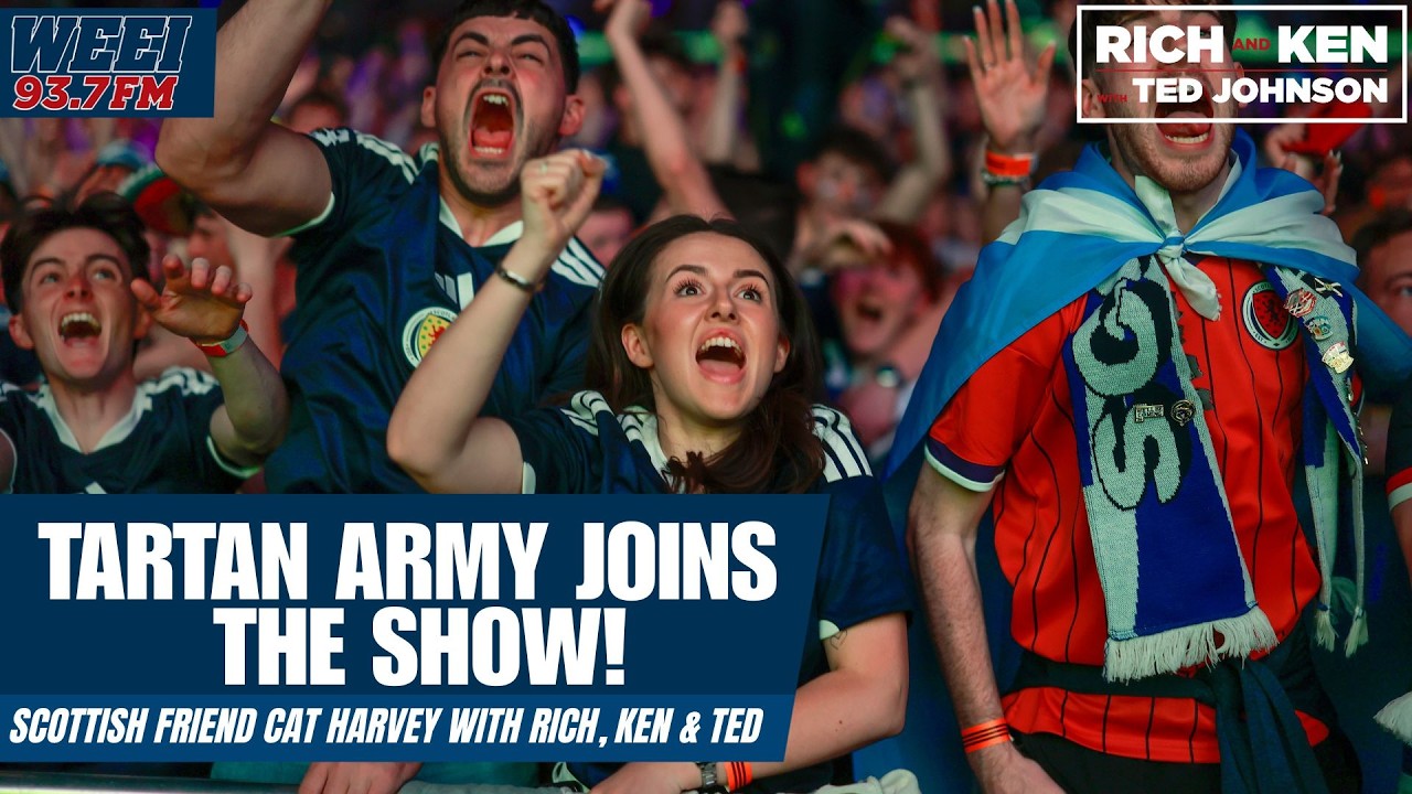Tartan Army fans celebrating in Boston